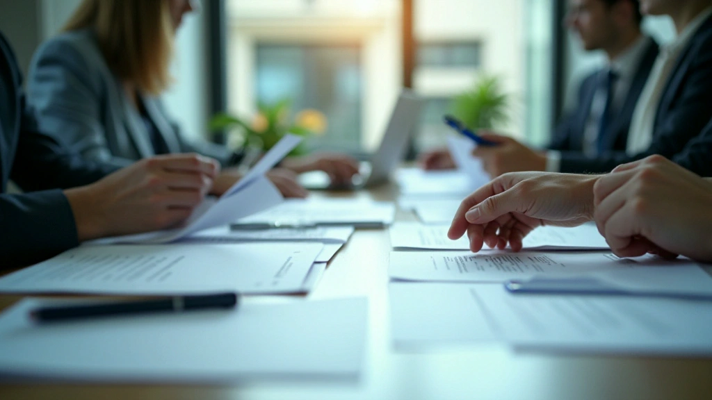 Documents and forms on a desk illustrating automated business paperwork